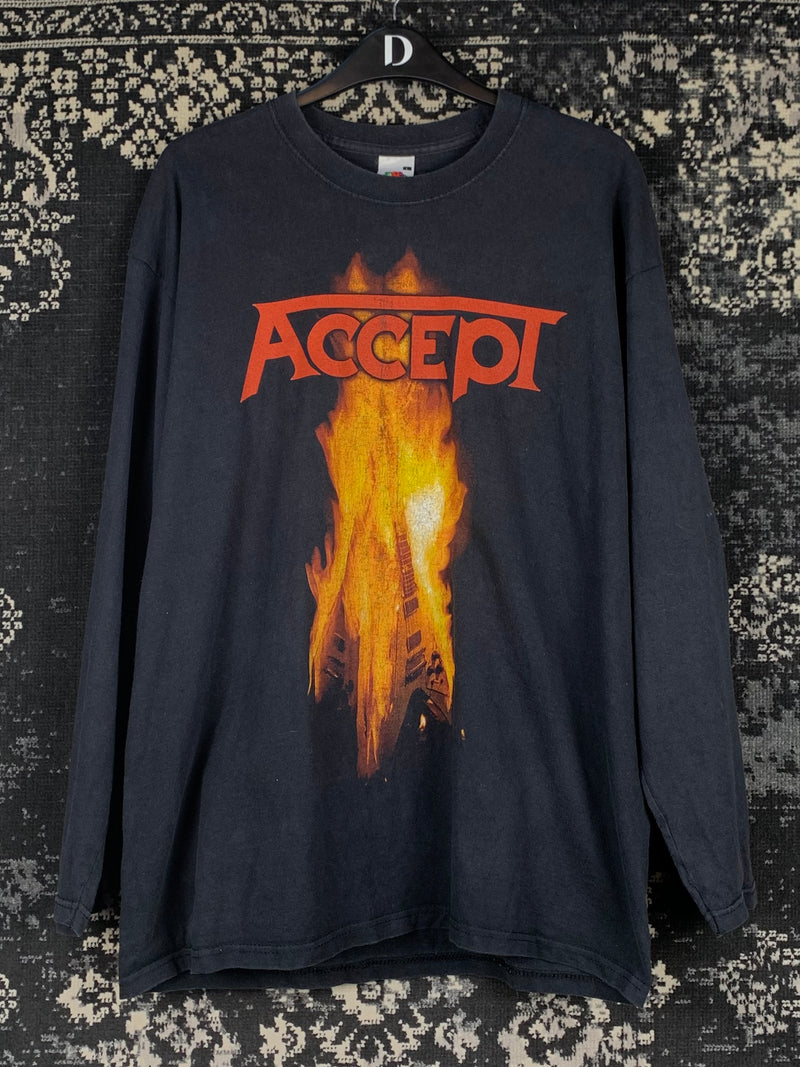 Accept Summer Festivals 2005 Graphic Long Sleeve Black Shirt