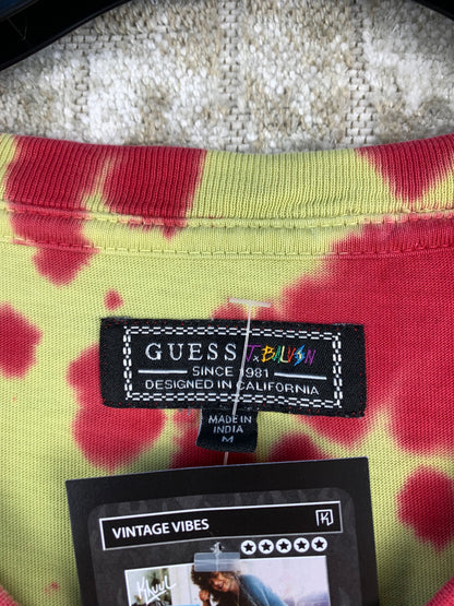 Mens Guess x J Balvin Tie Dye T Shirt
