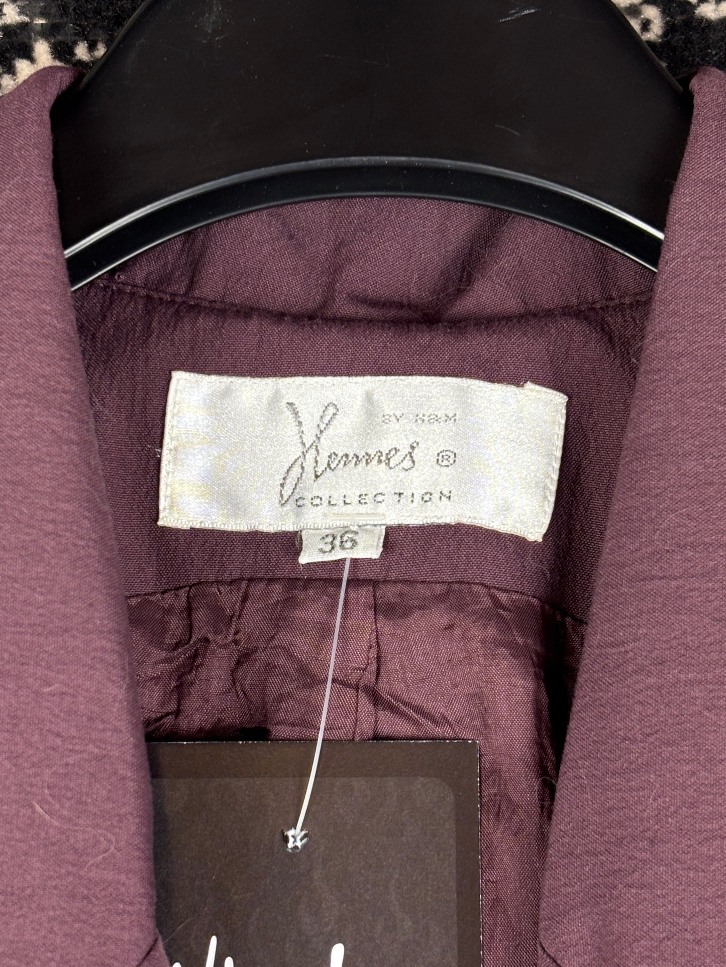 Women's Vintage Purple Sleeveless Office Vest