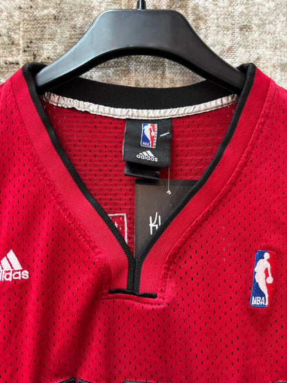 Men's Vintage Red Adidas Miami Heat Dwyane Wade #3 NBA Jersey