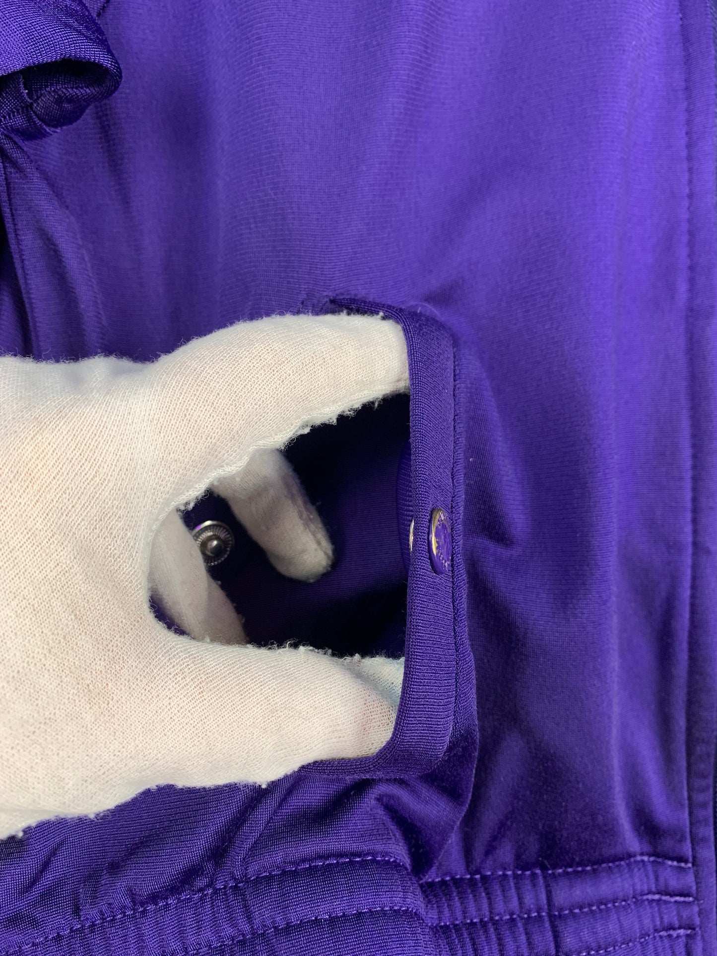Vintage Adidas Purple Cropped Zip Up Track Jacket