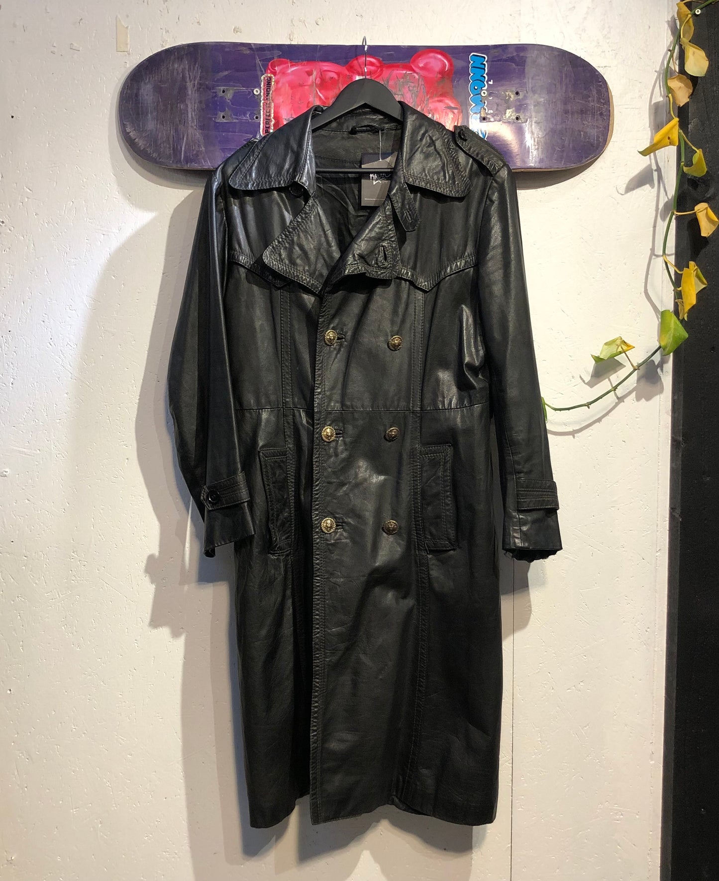 Y2K Leather Coat