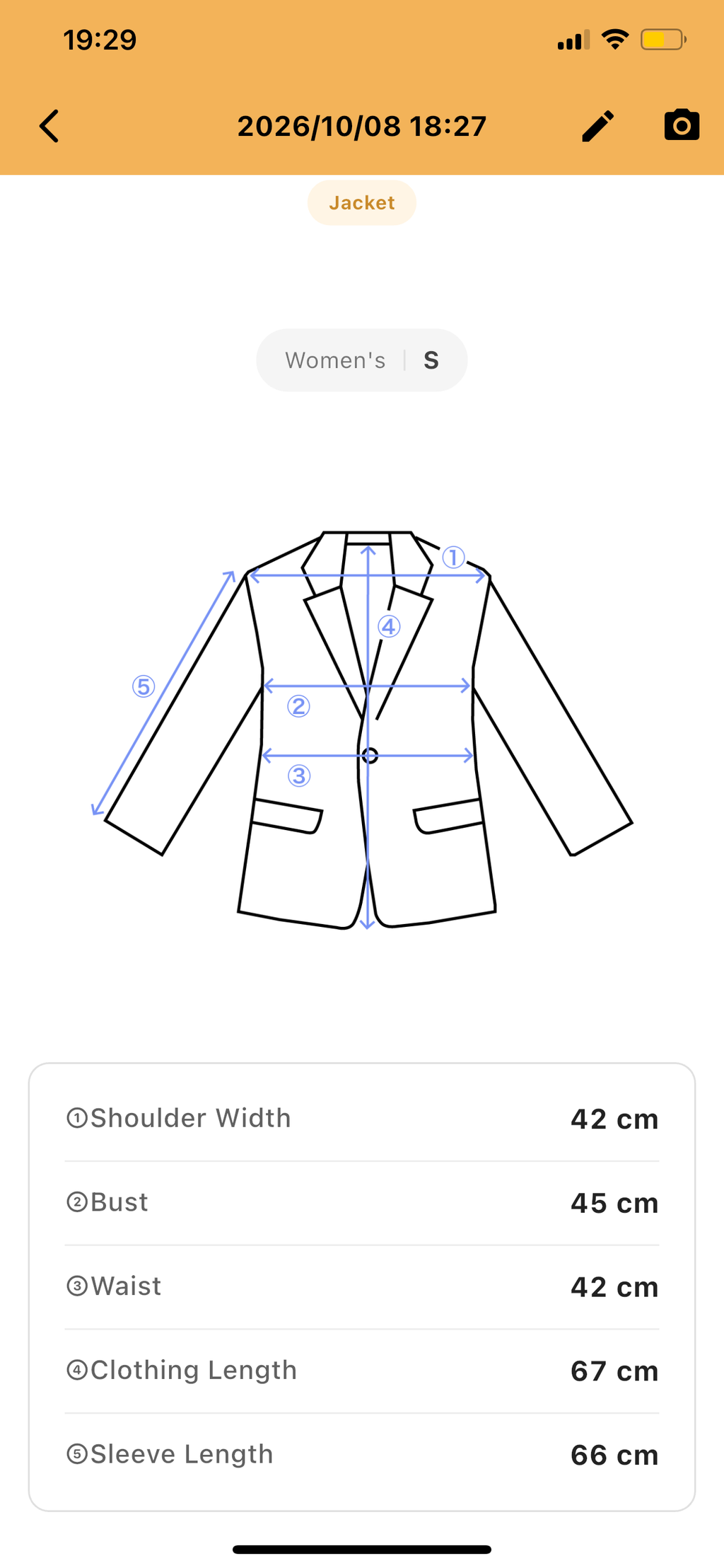 Vila Clothes Double-Breasted Peacoat
