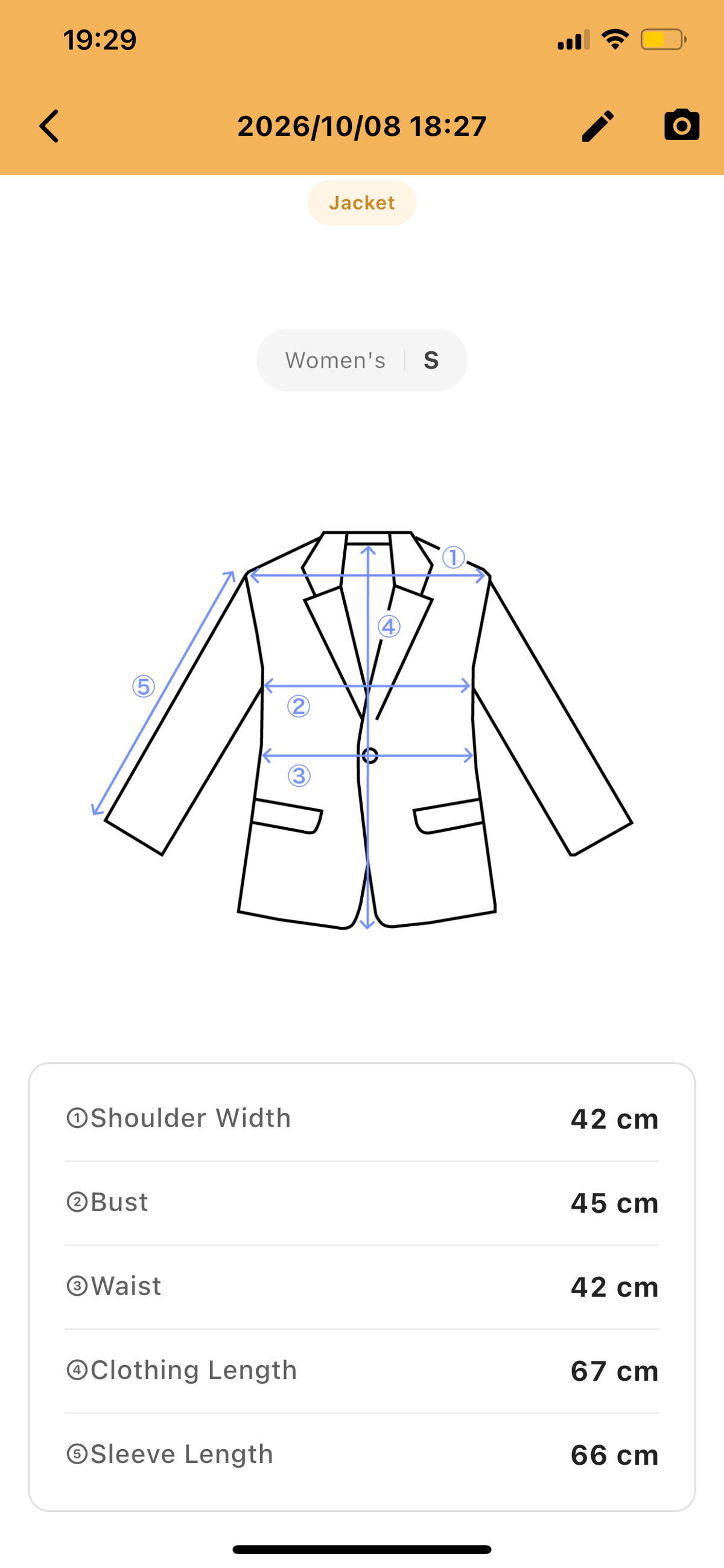 Vila Clothes Double-Breasted Peacoat
