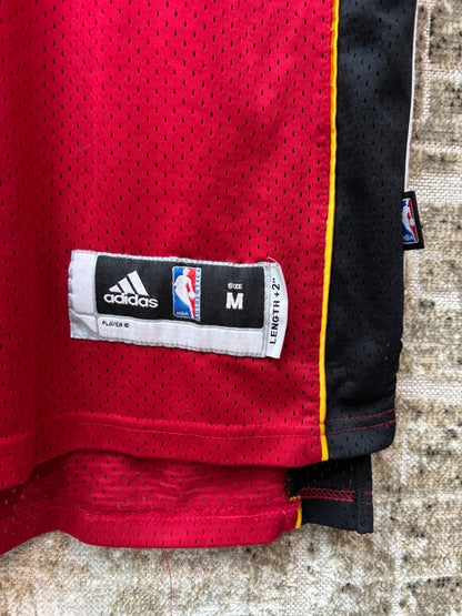Men's Vintage Red Adidas Miami Heat Dwyane Wade #3 NBA Jersey