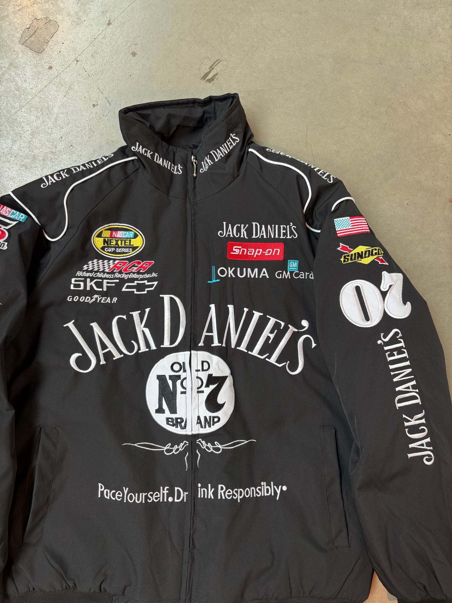 Jack Daniels Nascar Racing Bomber Jacket