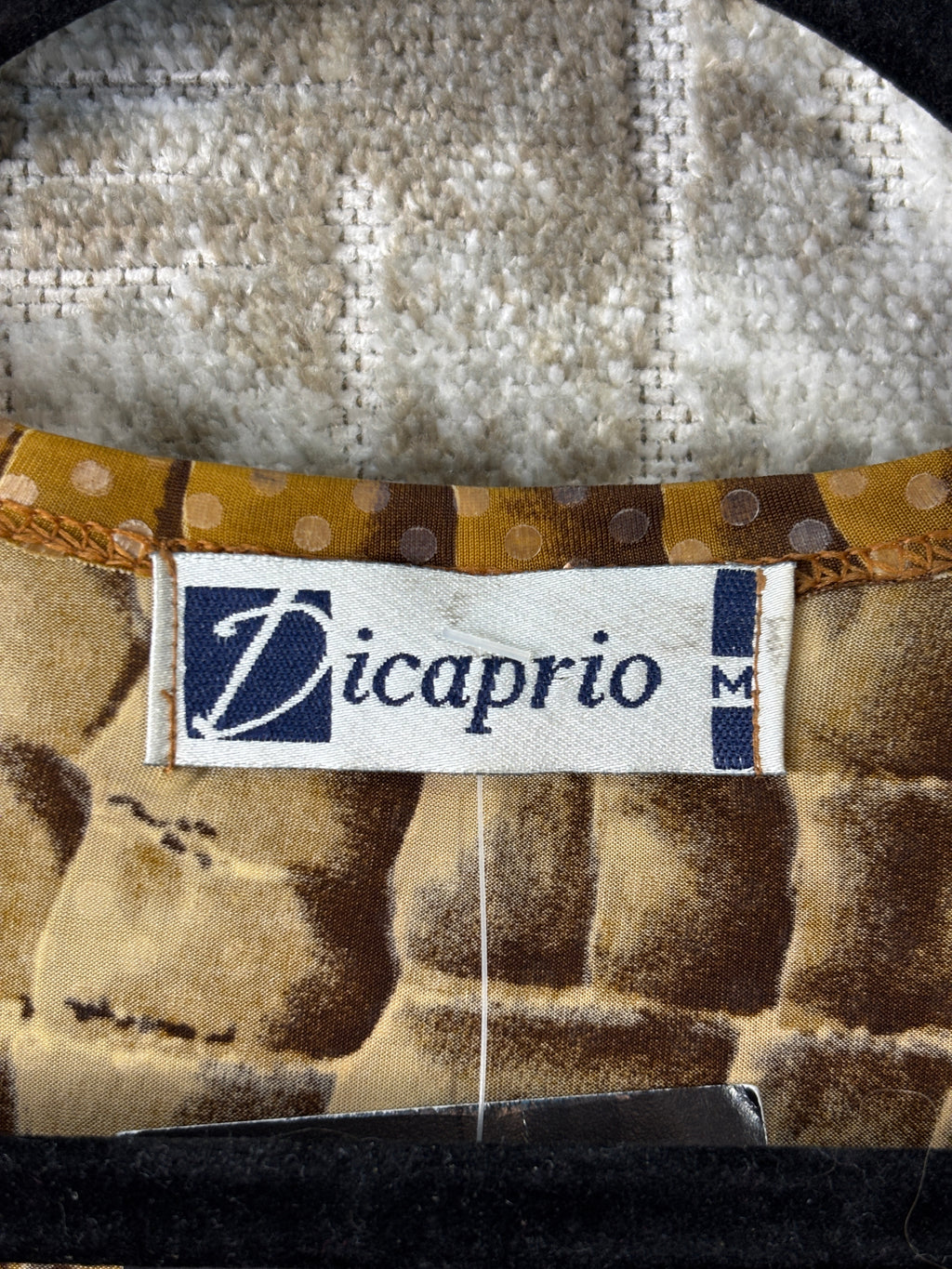 Dicaprio Y2K Sequin Croc Print Top