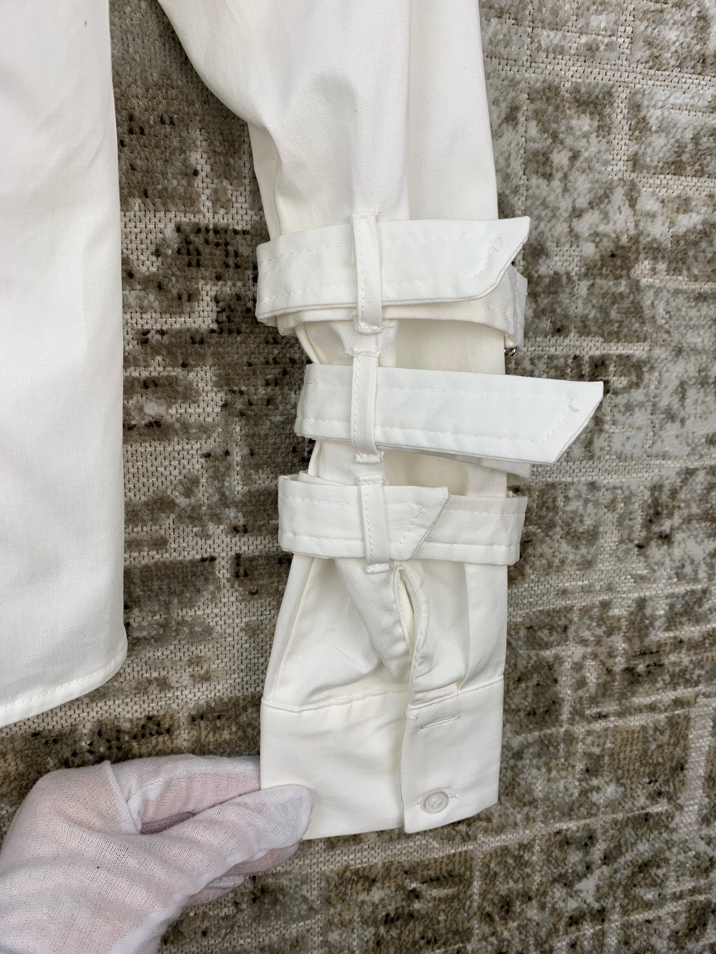Womens Y2K White Napoleon Corset Jacket