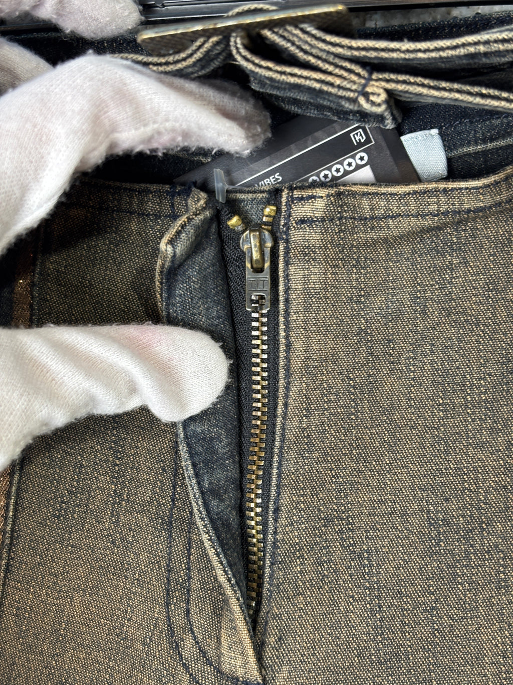Y2K Belted Panelled Flare Jeans