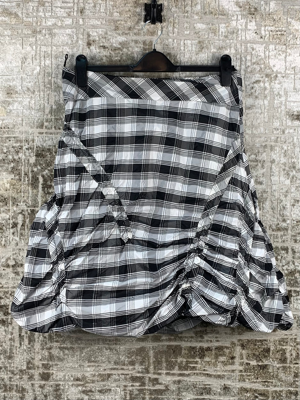 Womens Y2K Checkered Mini Skirt