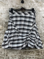 Womens Y2K Checkered Mini Skirt