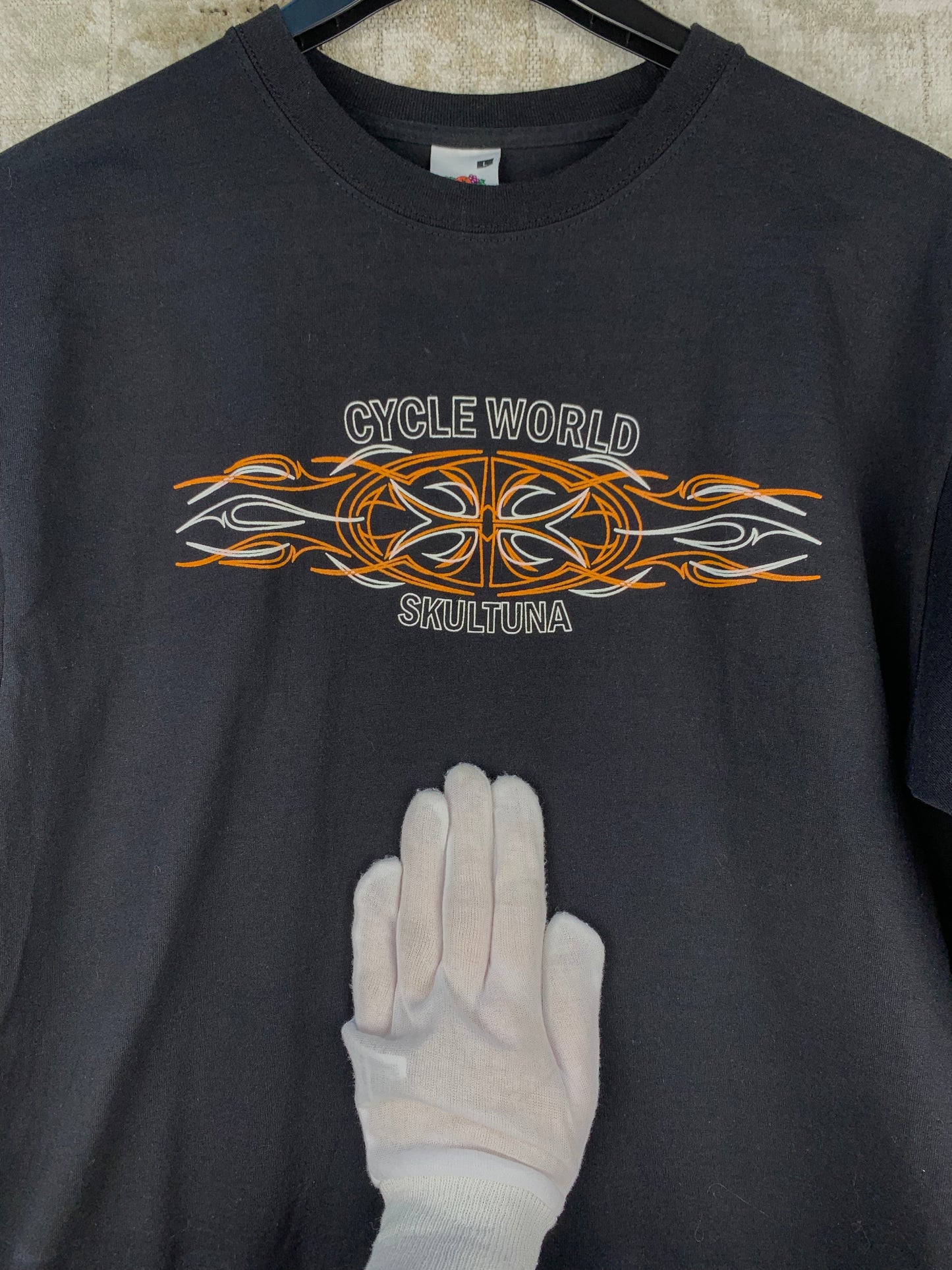 Mens Vintage Cycle World Skultuna Long Sleeve T Shirt