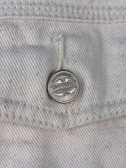 Mens Vintage Traffic Jeanswear Off White Denim Jacket