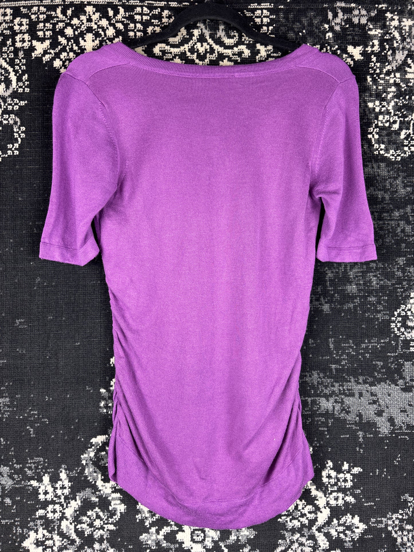 Women's Versace Purple V-Neck Sweater