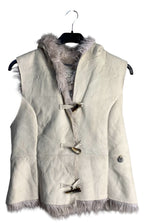 America Today Suede Faux Fur Toggle Vest