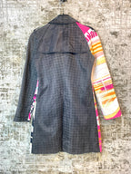 Custo Barcelona Y2K Graphic Print Trench Coat