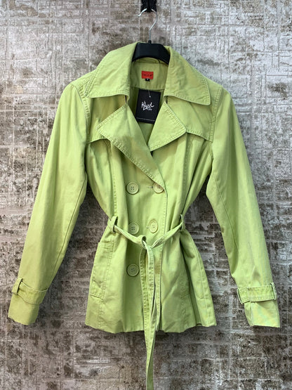 Twice Womens Lime Green Short Coat