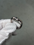 Bottega Veneta Silver Knot Ring