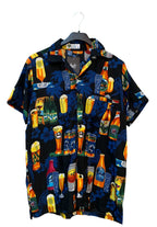 Mens Y2K V.H.O Hawaiian Multicolor Button Up Shirt