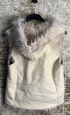 America Today Suede Faux Fur Toggle Vest