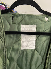 Vintage M-65 Liner Jacket Green Mens L Military Army