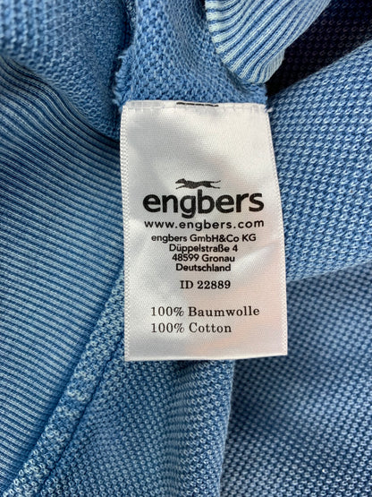 Men’s Vintage Engbers Blue 3XL Longsleeve Polo Jumper