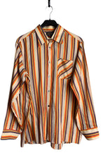 Aktuell 70s Striped Button Up Shirt
