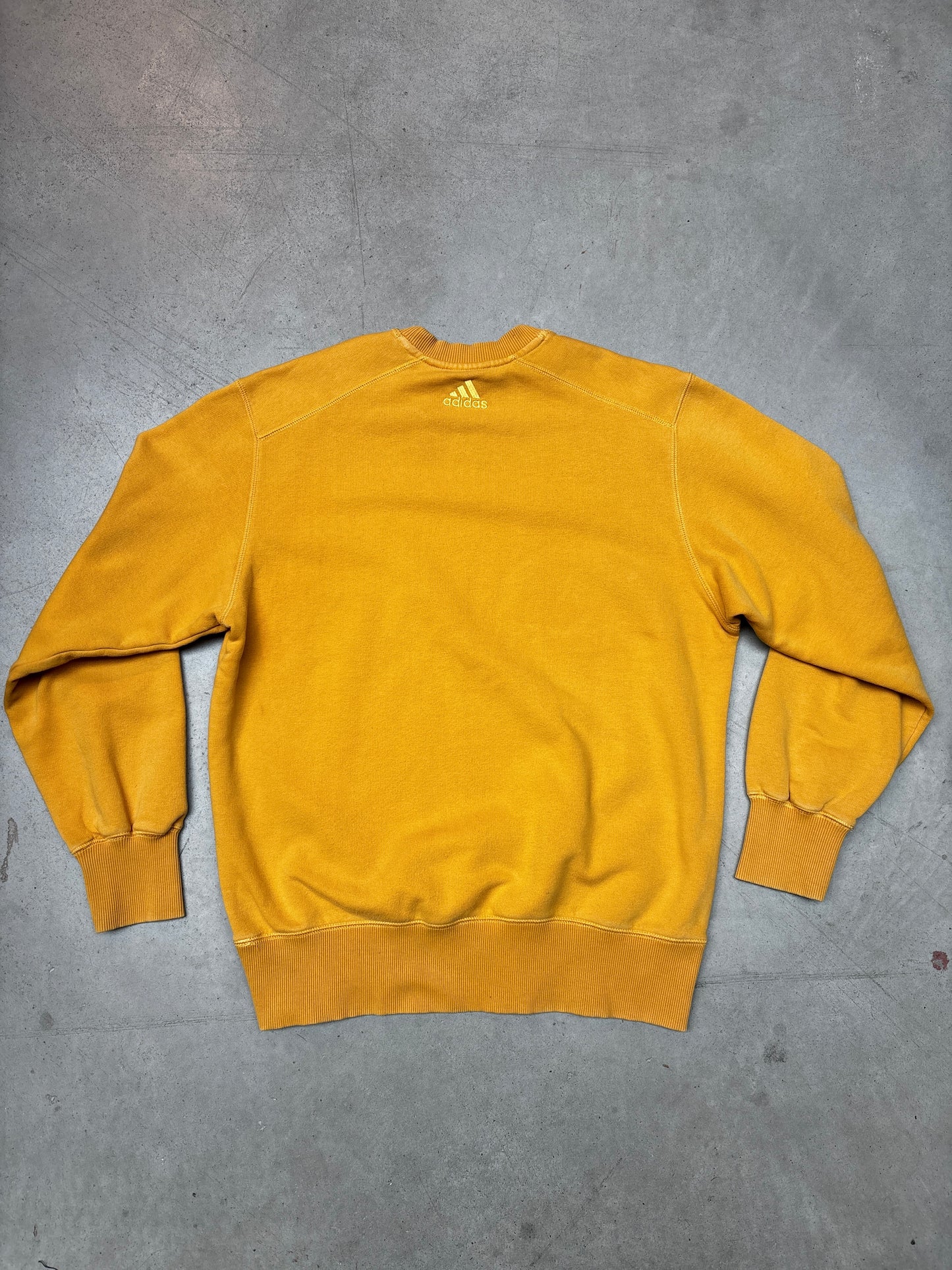 Adidas Mustard Yellow Classic Crewneck Sweatshirt
