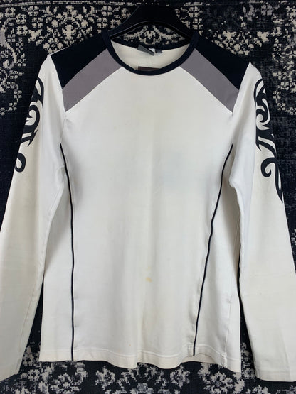 Y2K Tribal Graphic Long Sleeve Shirt