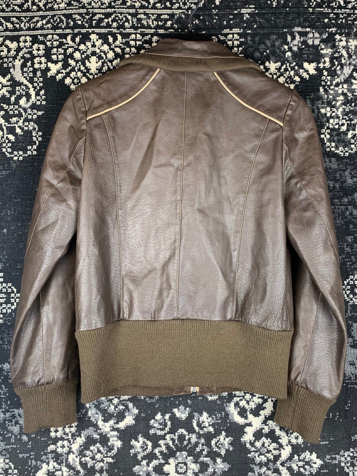 Women's Y2K Dark Brown Petroff Leather Jacket