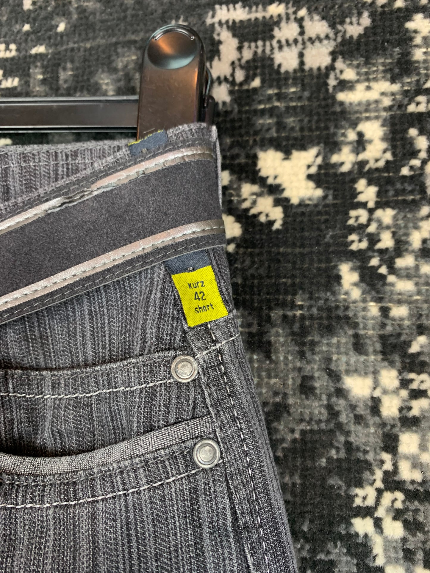 Bonita Y2K Style Gray Striped Pants for Women