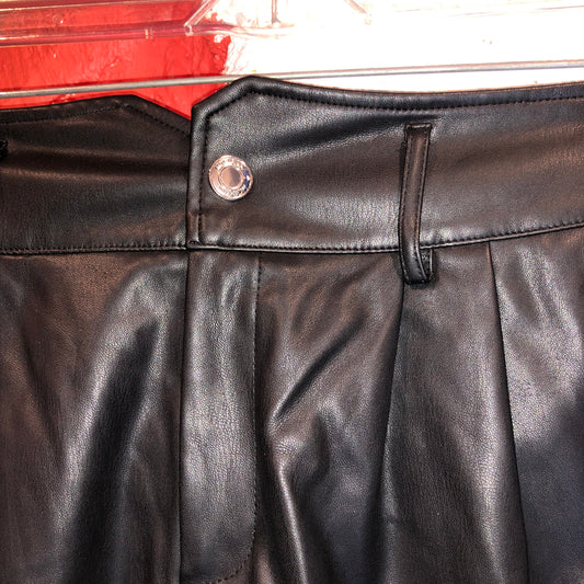 Faux Leather Shorts