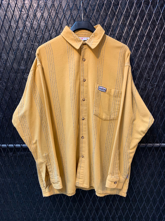 Vintage O’Neill Men’s L Mustard Yellow Long Sleeve Shirt