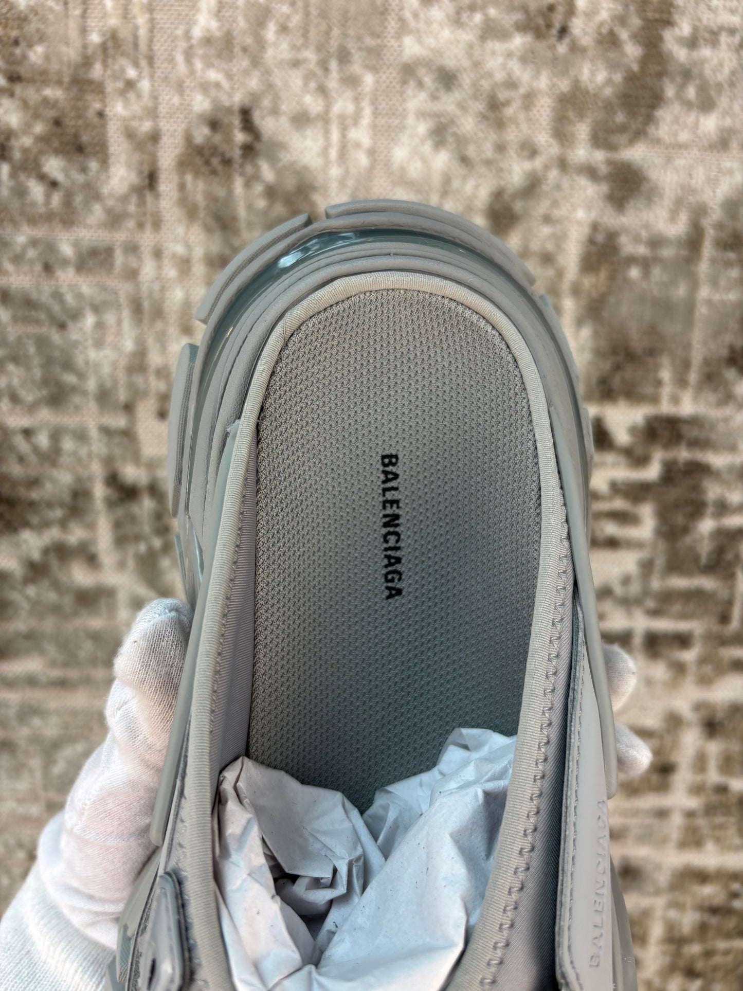 Balenciaga Track Grey Sandal Slides