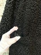 Vintage Persian Lamb Coat with Fur Collar