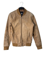 LIV Suede Leather Bomber Jacket