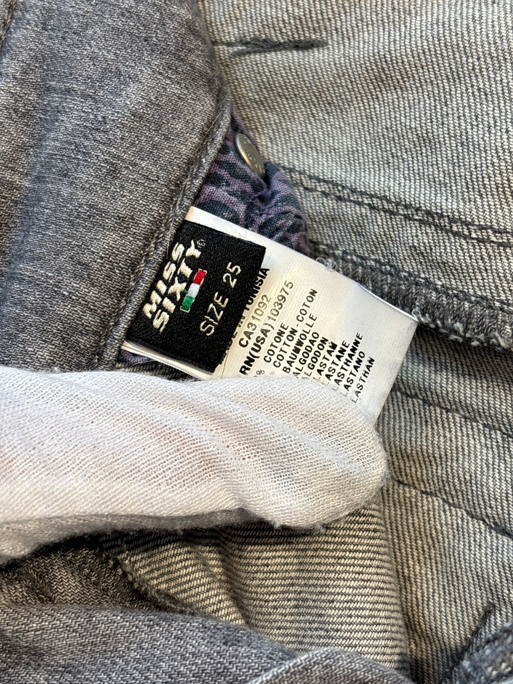Miss Sixty Y2K Grey Skinny Jeans