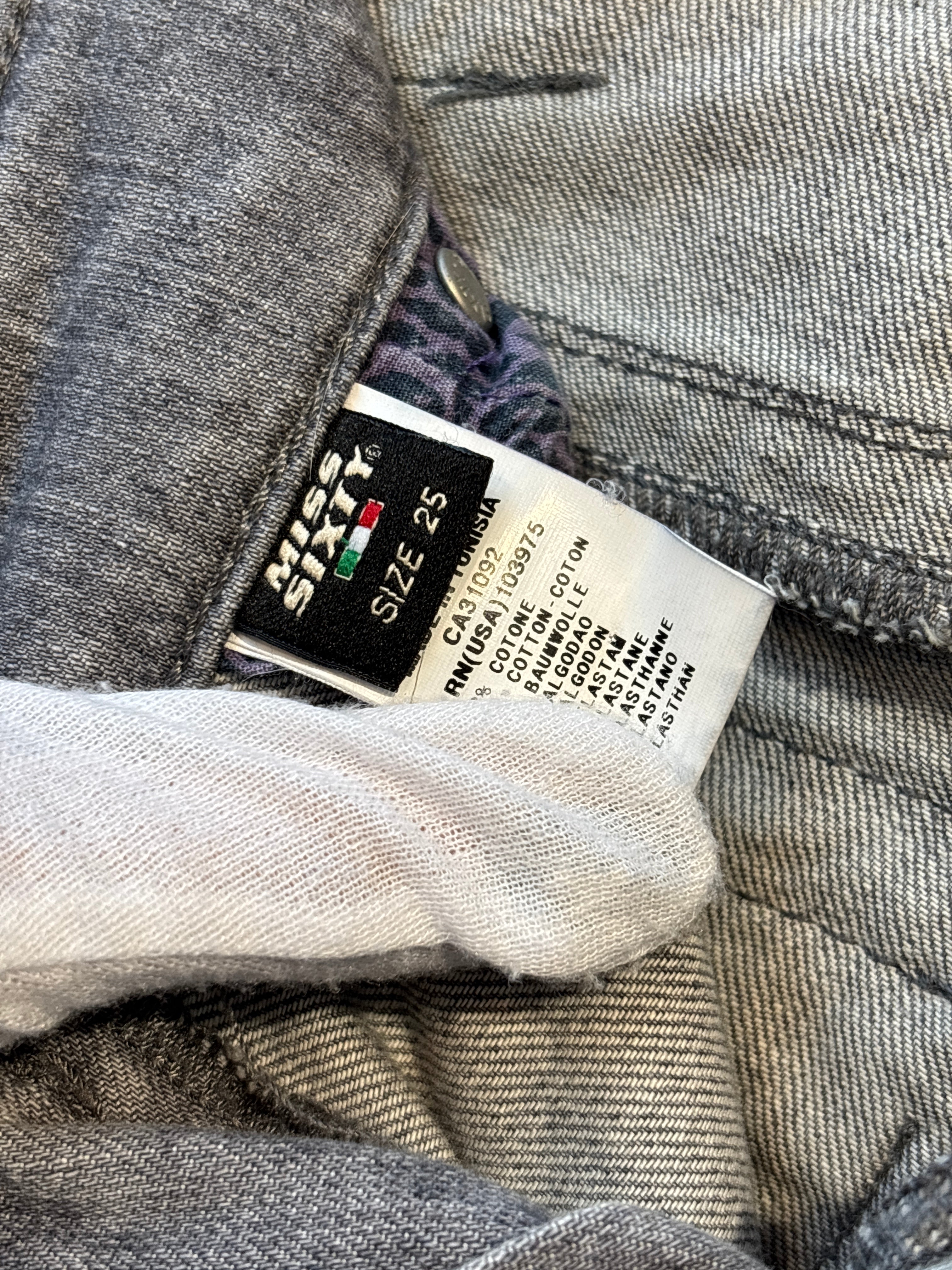 Miss Sixty Y2K Grey Skinny Jeans