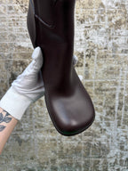 Bottega Veneta Storm Knee Dark Brown High Boots