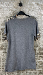 Womens Y2K Animal Print Top