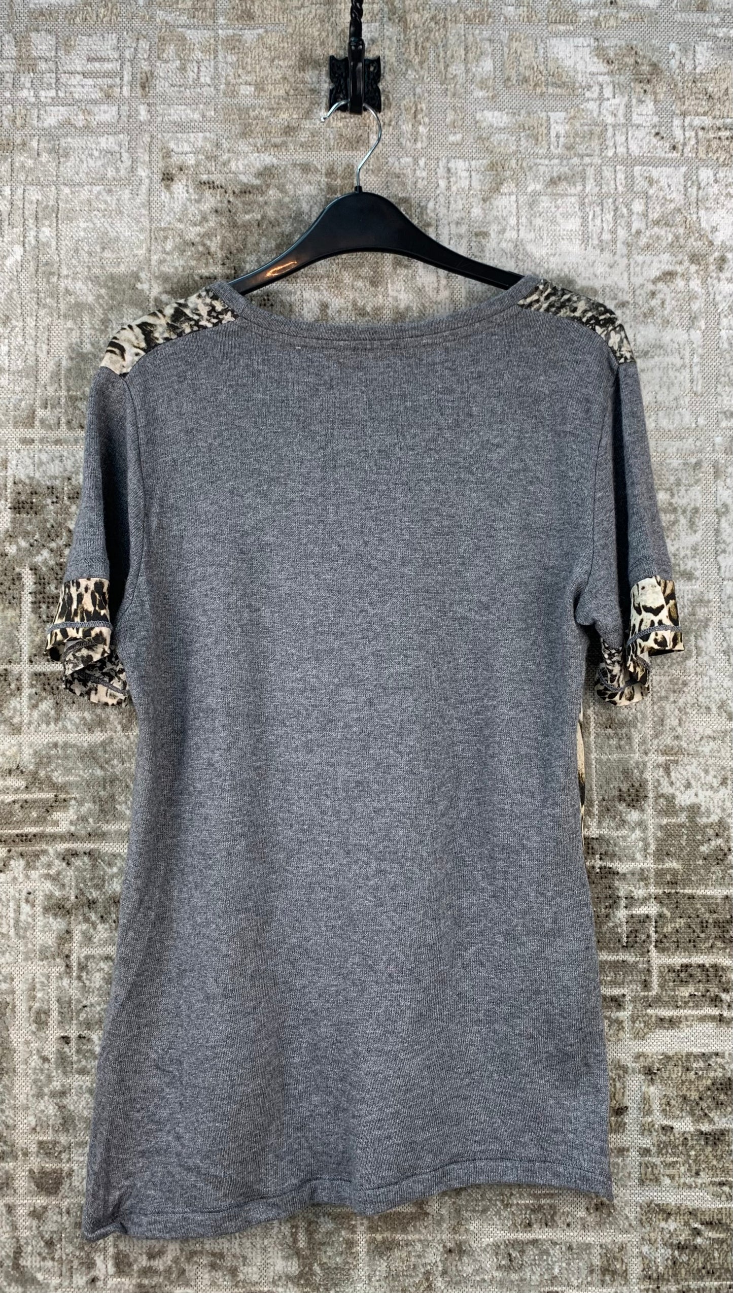 Womens Y2K Animal Print Top