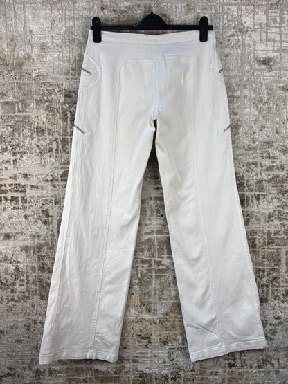 Womens Y2K Versus White Low Rise Jeans