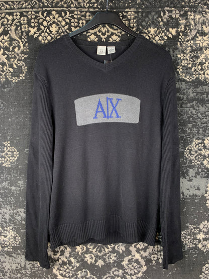 Men’s Armani Exchange Vintage Black Knit Sweater