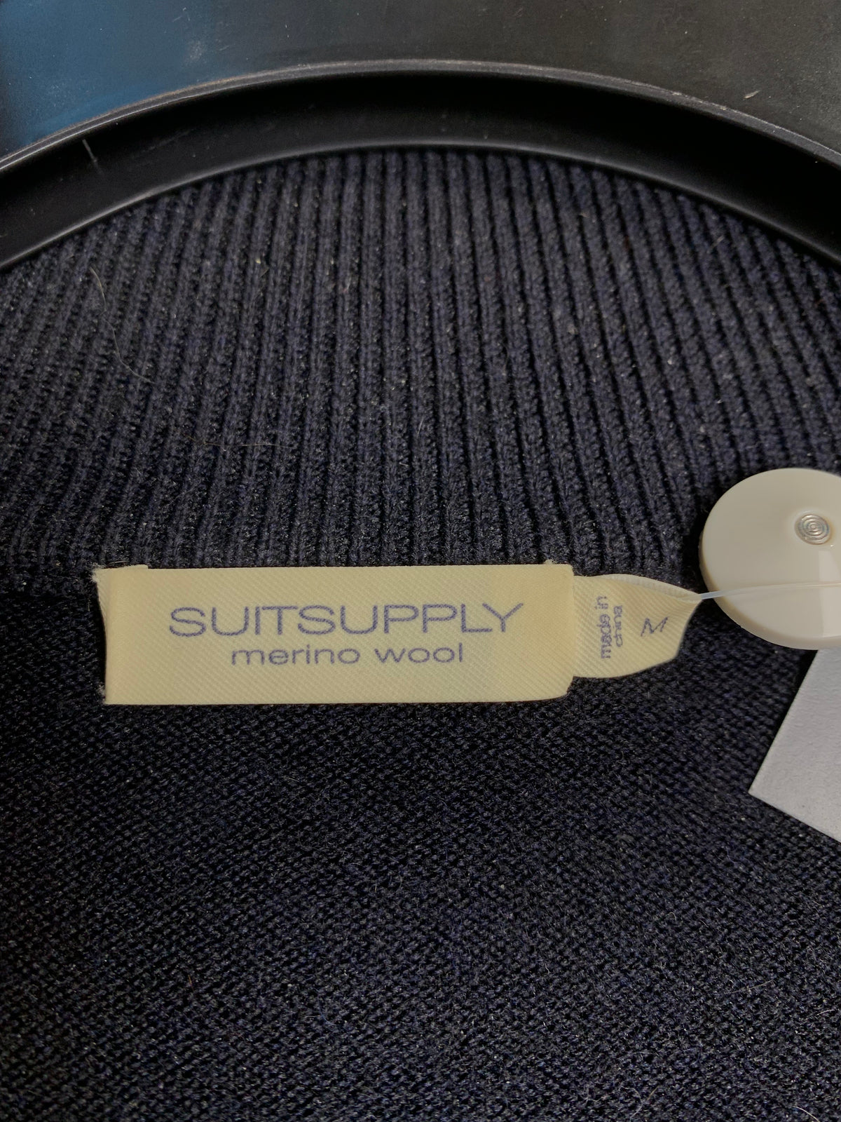 Suitsupply Merino Wool Quarter Zip Sweater