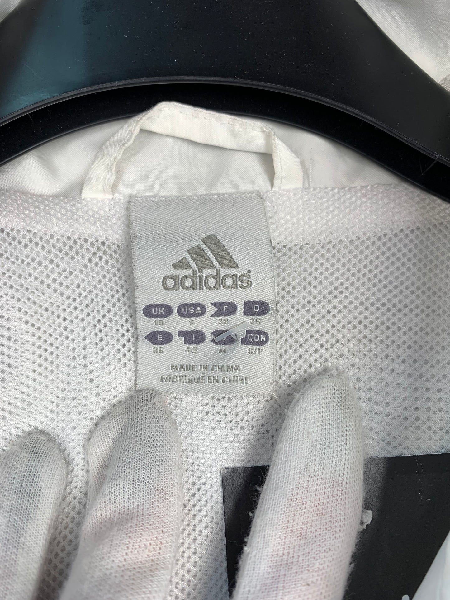 Y2K Women's White Adidas Track Jacket