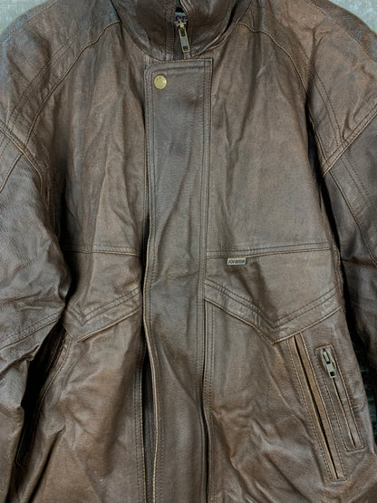 Men's Vintage Jofama Brown Leather Jacket