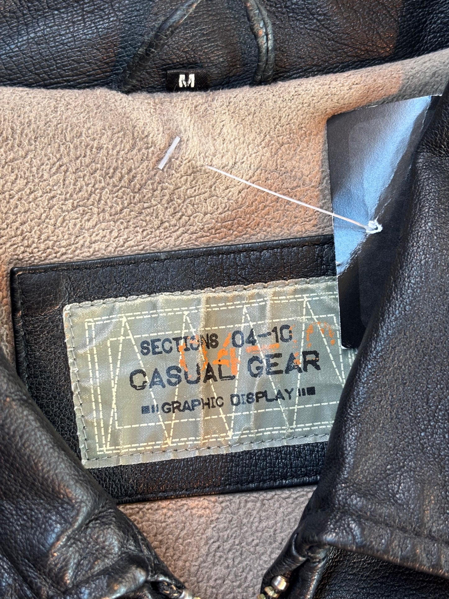 Vintage Black Leather Jacket Men’s M