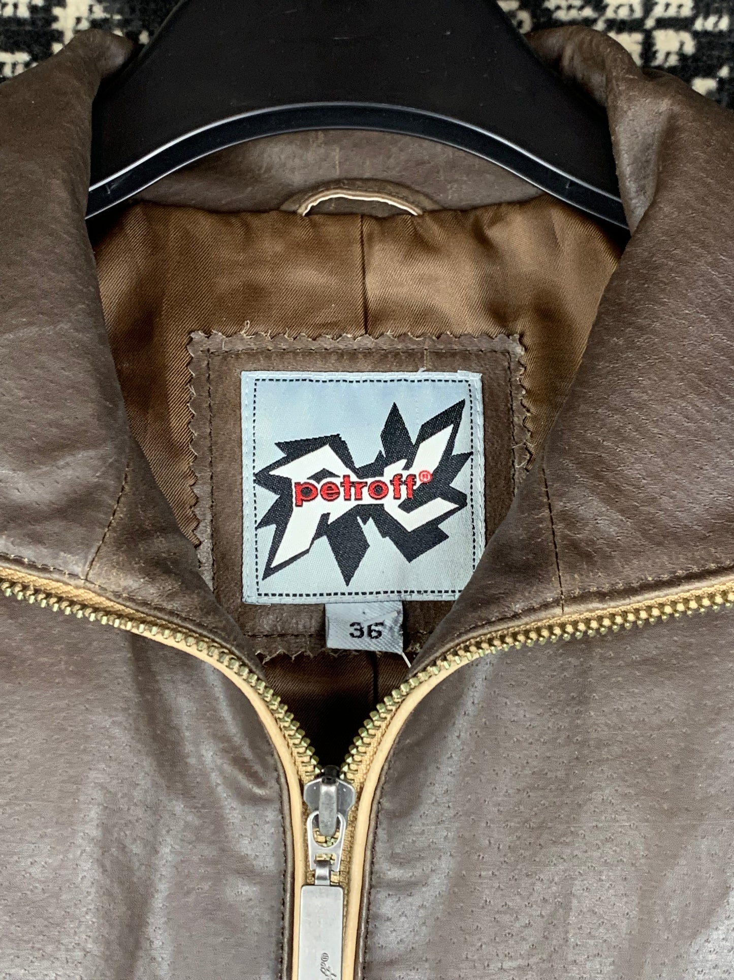 Women's Y2K Dark Brown Petroff Leather Jacket