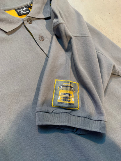 Vintage Men's Volvo Grey Polo Shirt