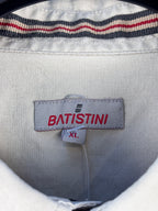 Mens Vintage Batistini Beige Western Button Up Shirt